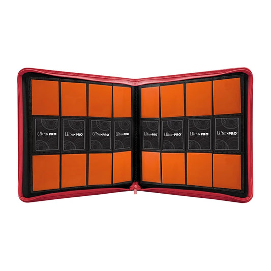 PRO-Binder com fecho 12 bolsos – Vermelho