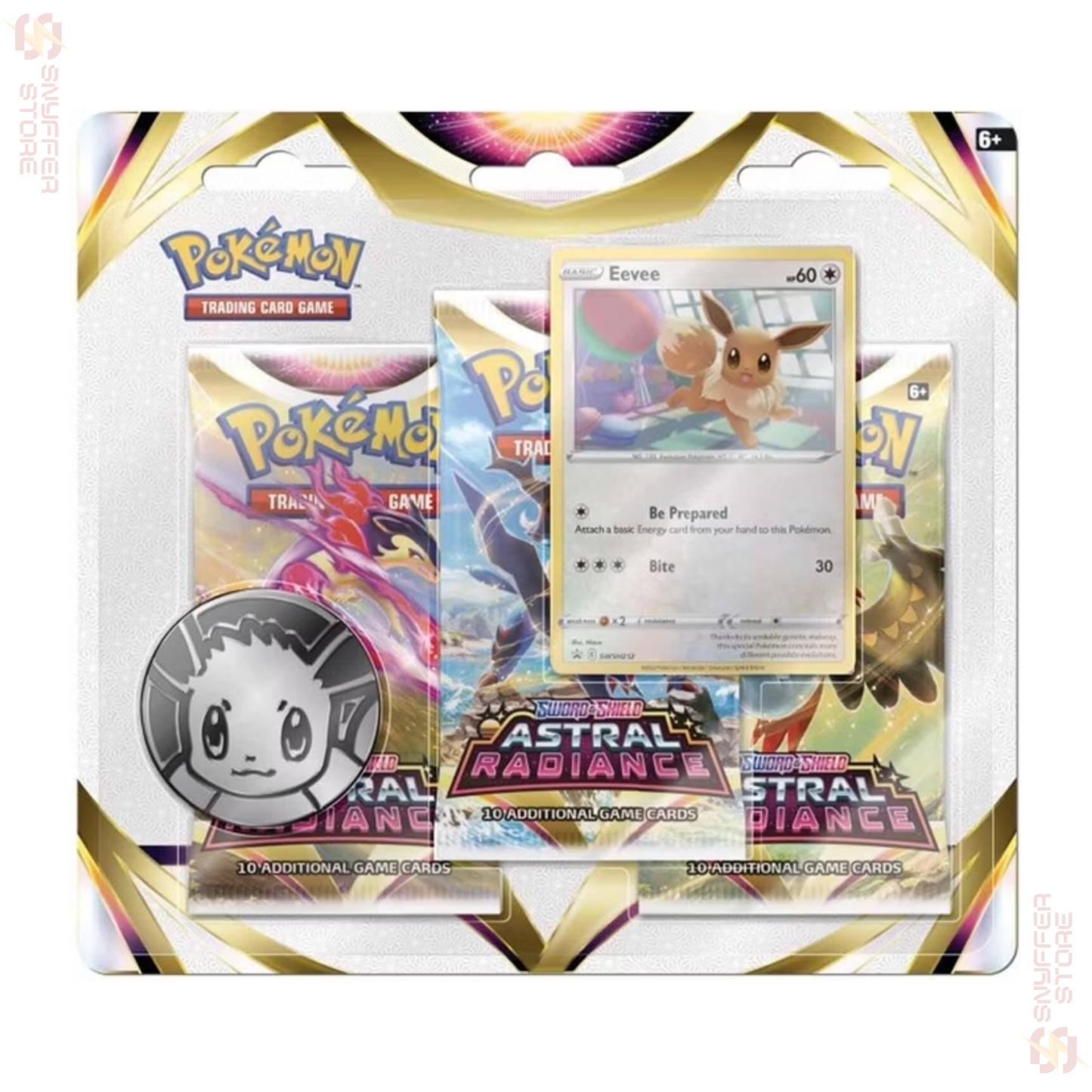 Pokémon TCG Astral Radiance 3-Pack Blister – English (Eevee Promo)