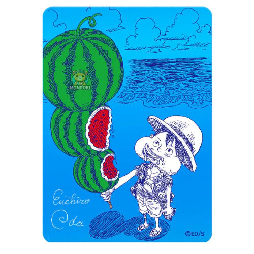 Monkey D. Luffy – NatsuComi 2026 Meta-Kira Promo Card | Eiichiro Oda Illustration | One Piece Collectible