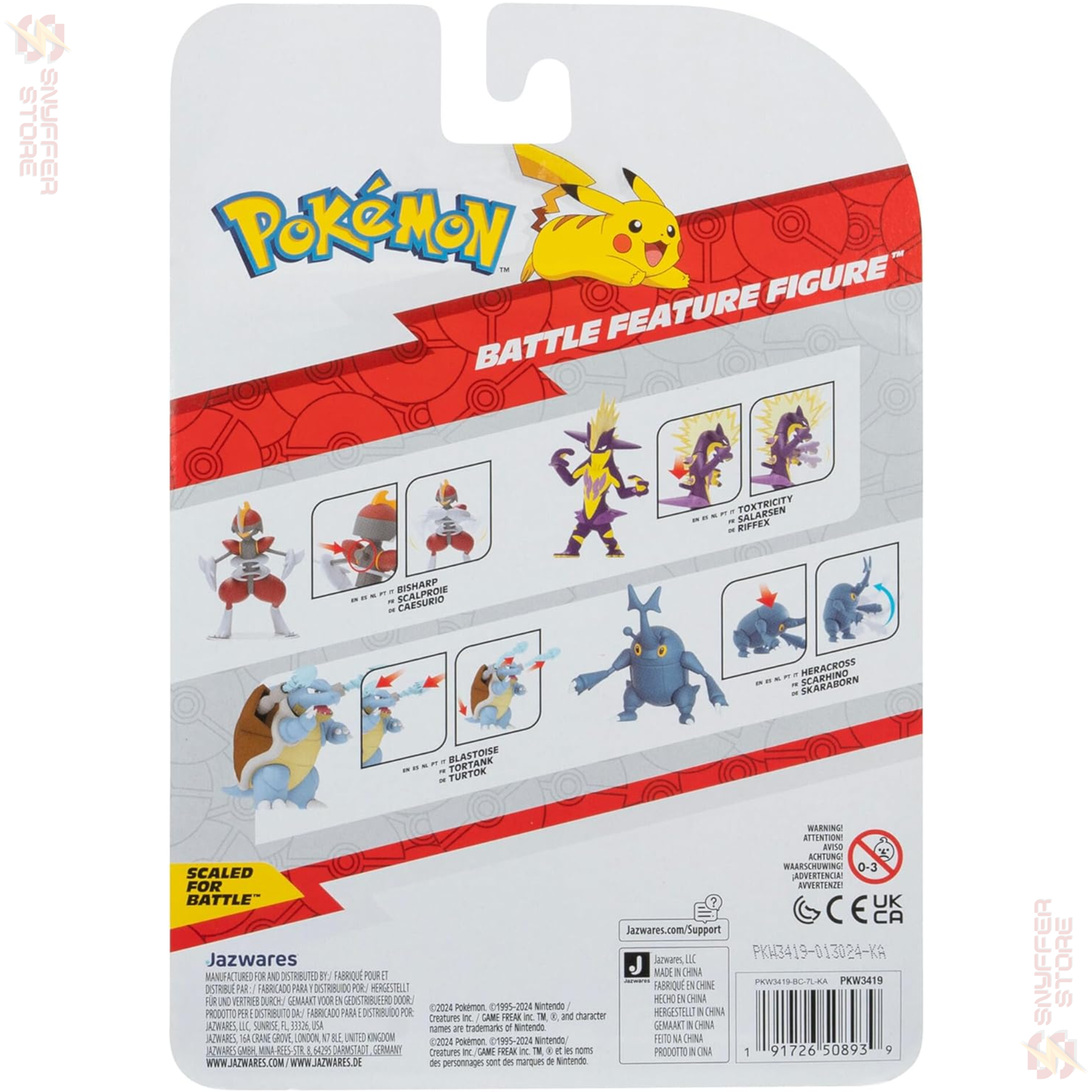Pokemon Battle Feature Figur – Riffex (PKW3419) – 11,5 cm