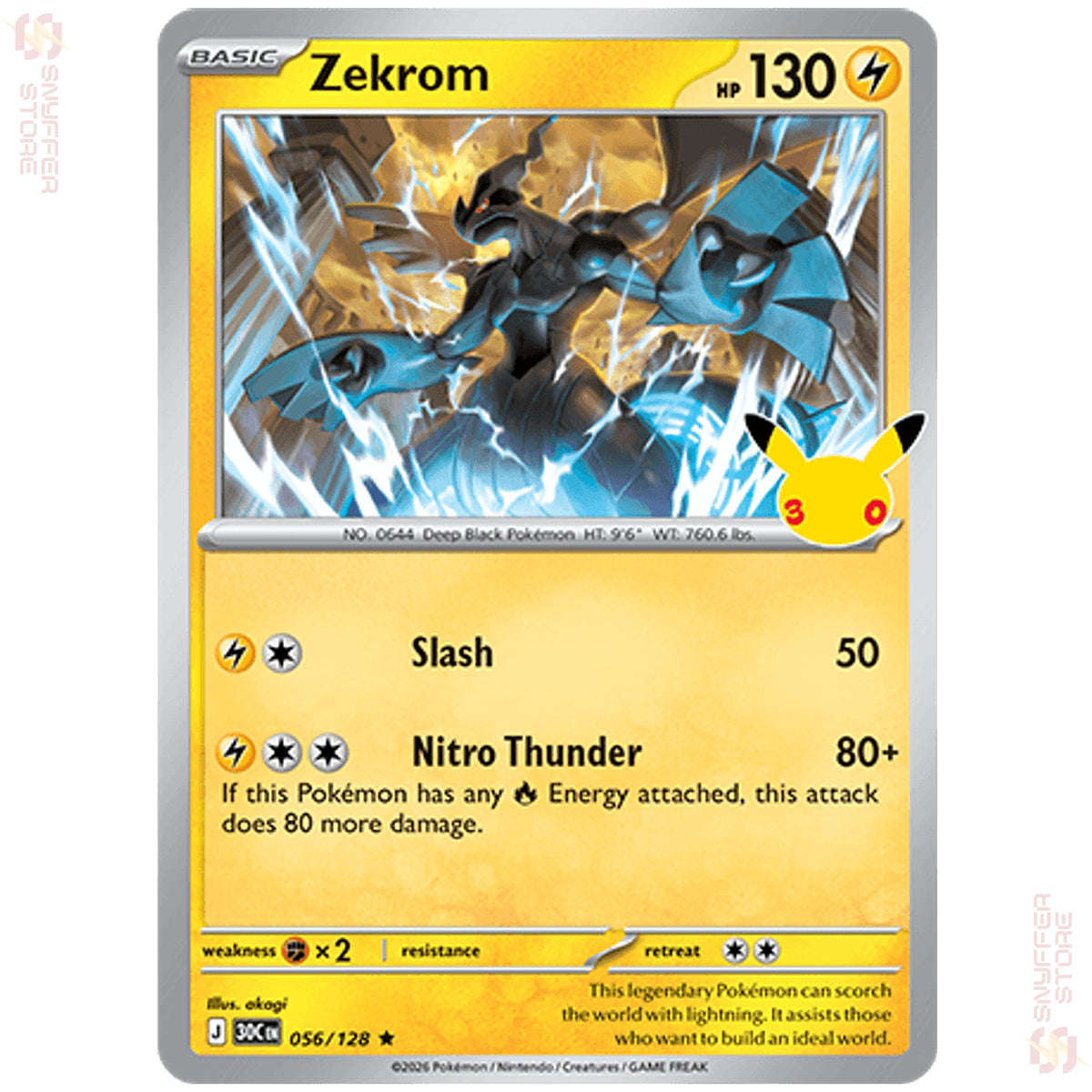 Zekrom 056/128 – 30th Celebration (30C) – English