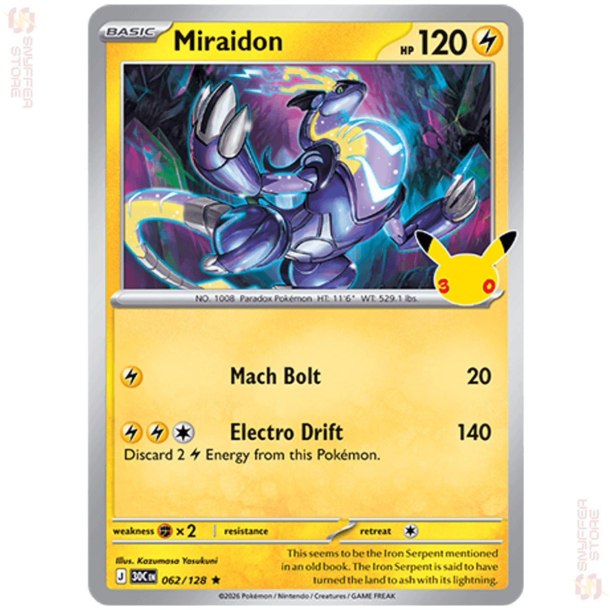 Miraidon 062/128 – 30th Celebration (30C) – English