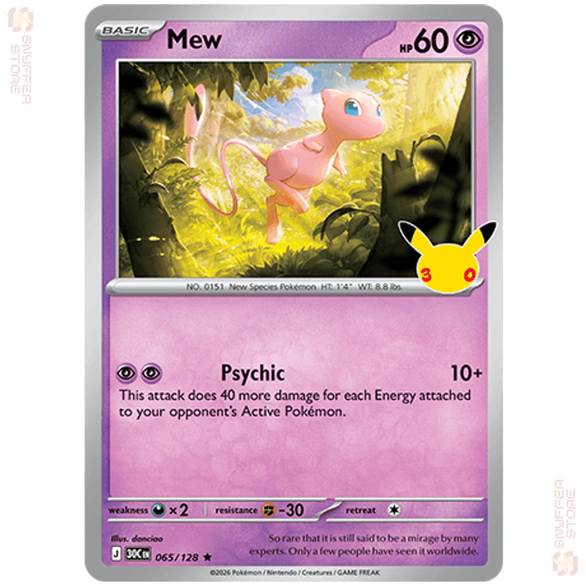 Mew 065/128 – 30th Celebration (30C) – English