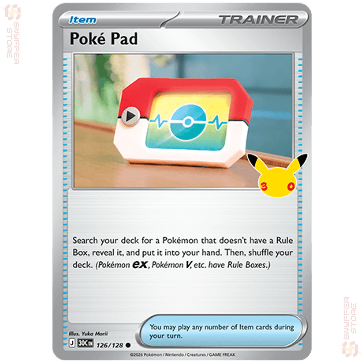 Poké Pad 126/128 – 30th Celebration (30C) – English