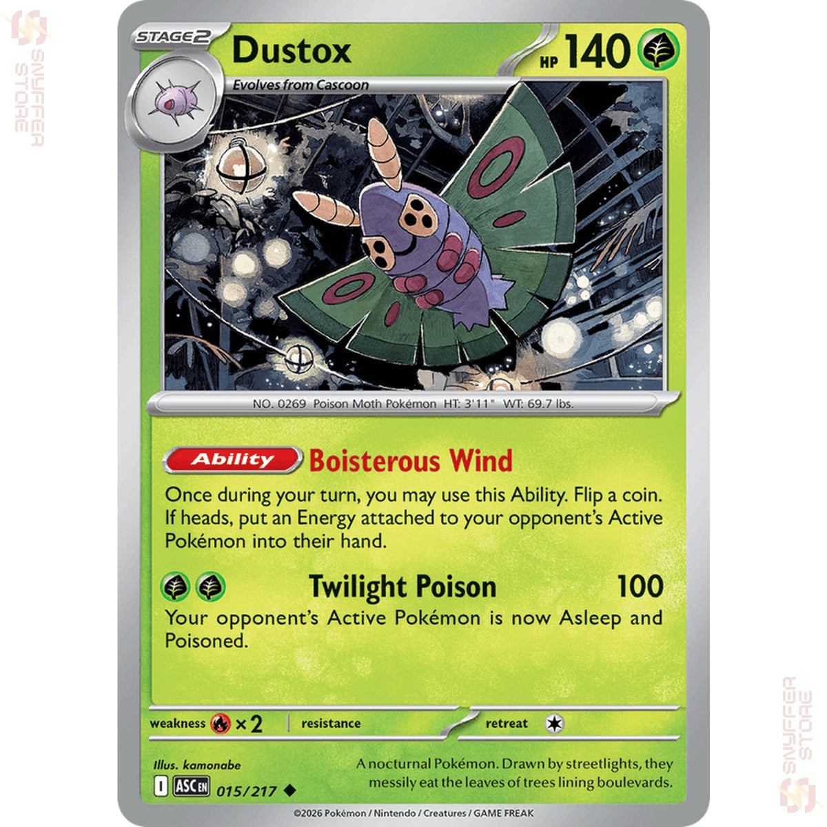 Dustox 015/217 – Ascended Heroes (ASC) – English