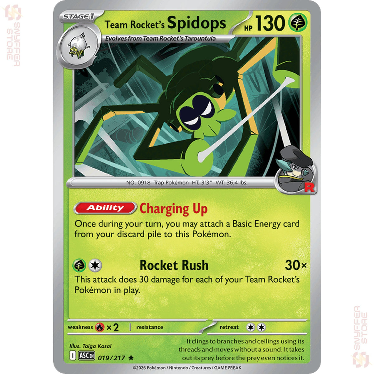 Team Rocket's Spidops 019/217 – Ascended Heroes (ASC) – English