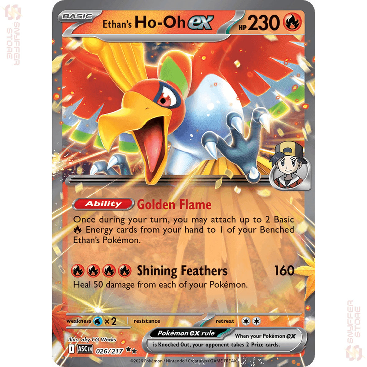 Ethan's Ho-Oh ex 026/217 – Ascended Heroes (ASC) – English