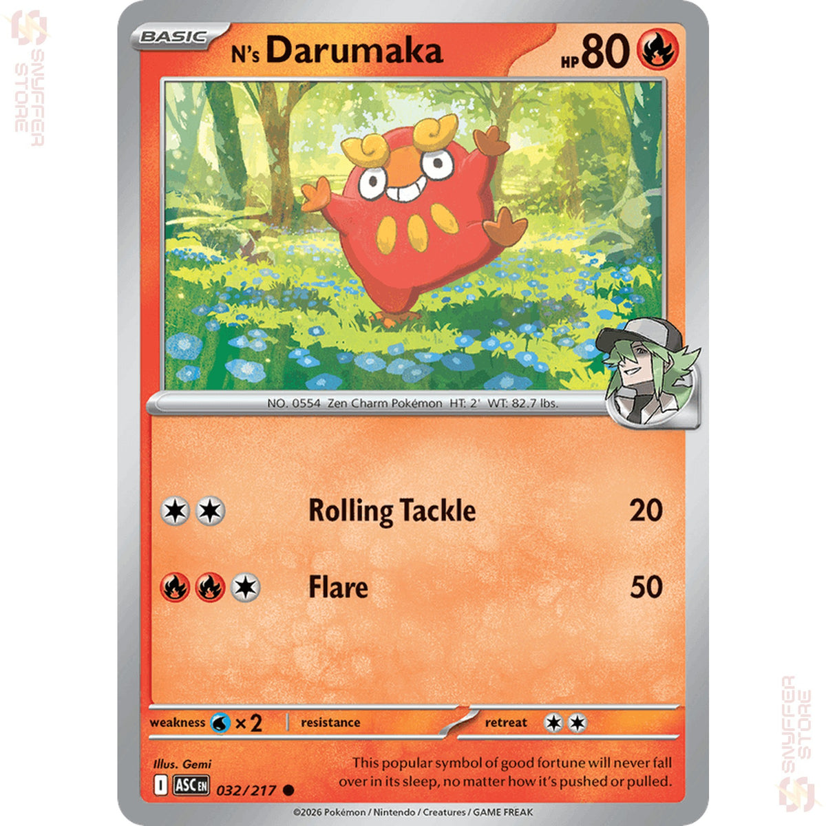 N's Darumaka 032/217 – Ascended Heroes (ASC) – English