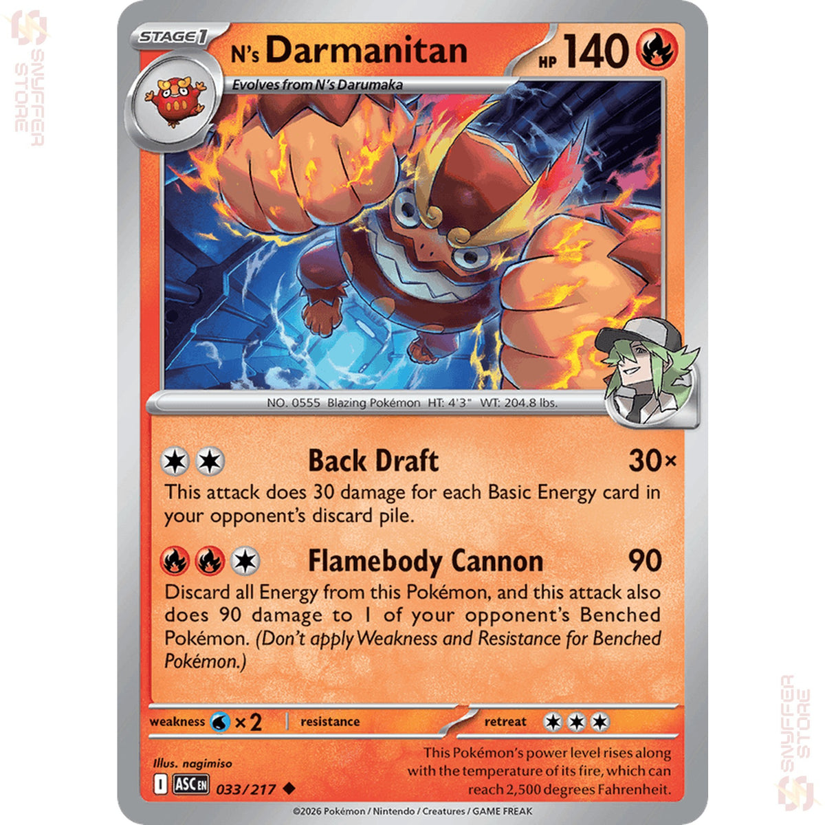 N's Darmanitan 033/217 – Ascended Heroes (ASC) – English