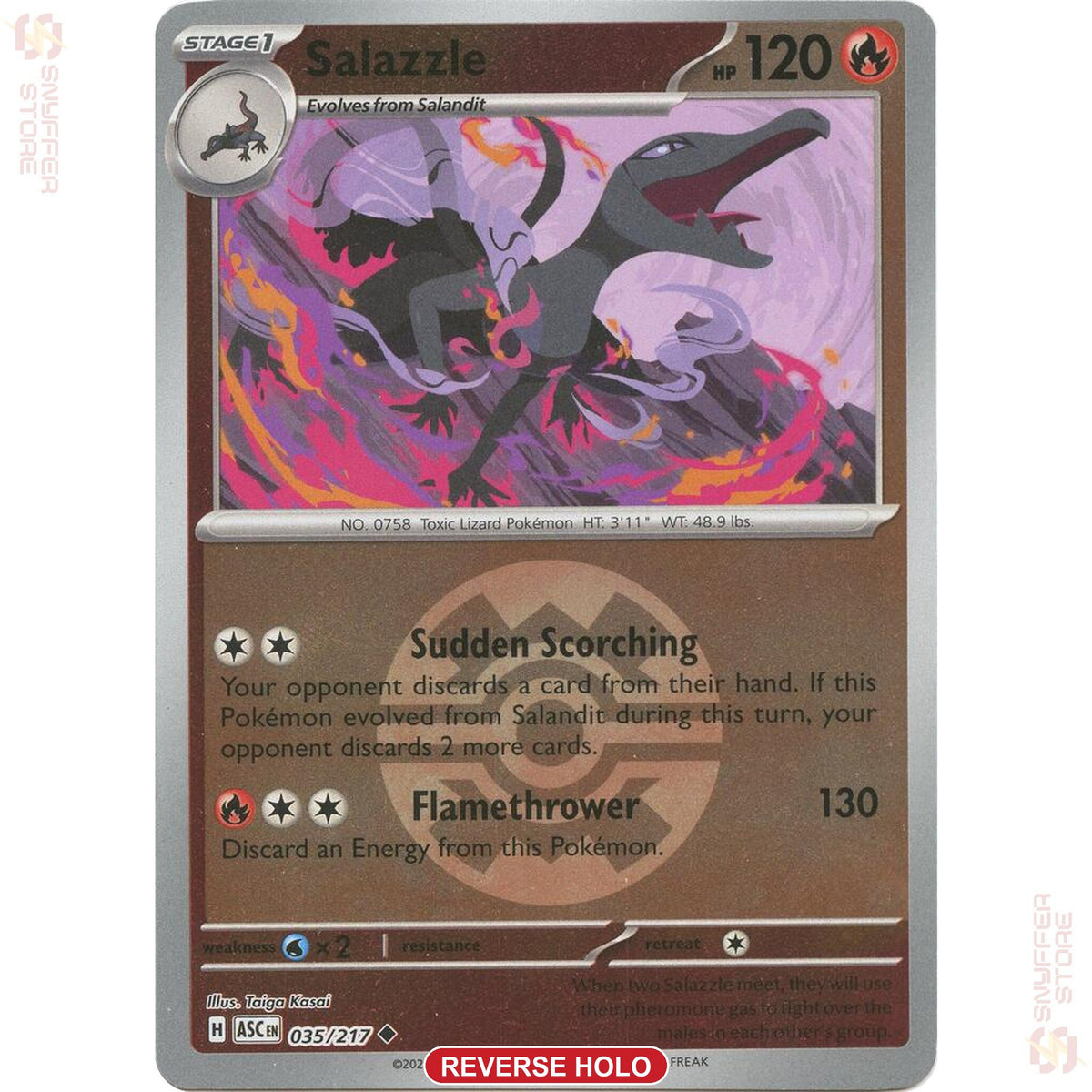 Salazzle 035/217 — ASC Quick Ball reverse holo (English)