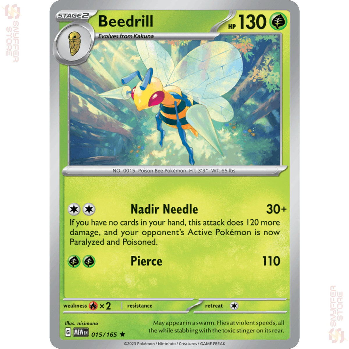 Beedrill 015/165 – 151 (MEW) – English