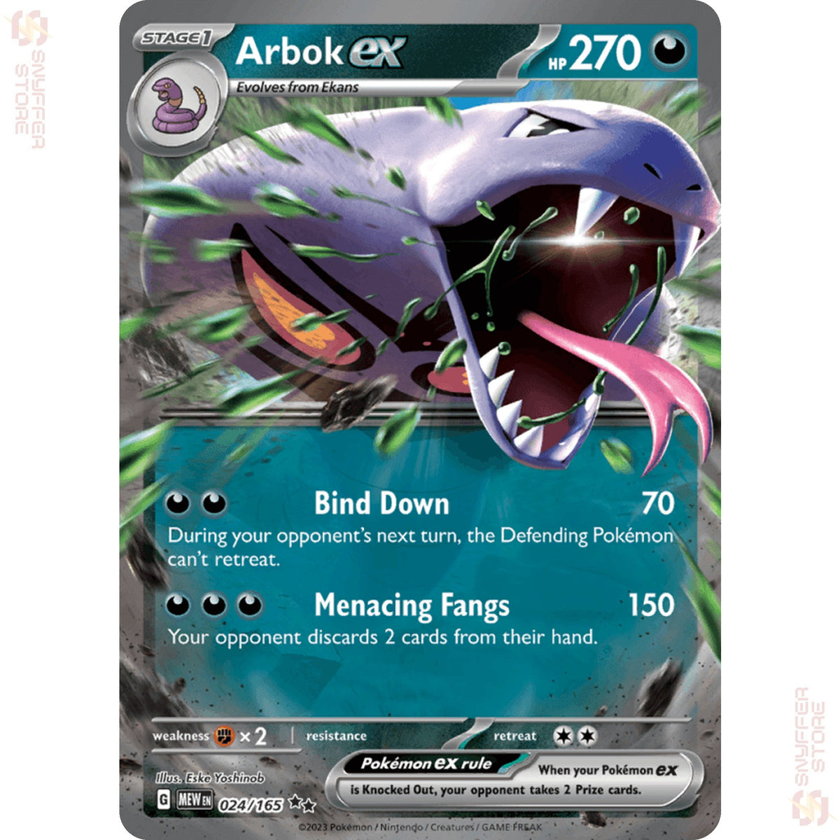 Arbok ex 024/165 – 151 (MEW) – English