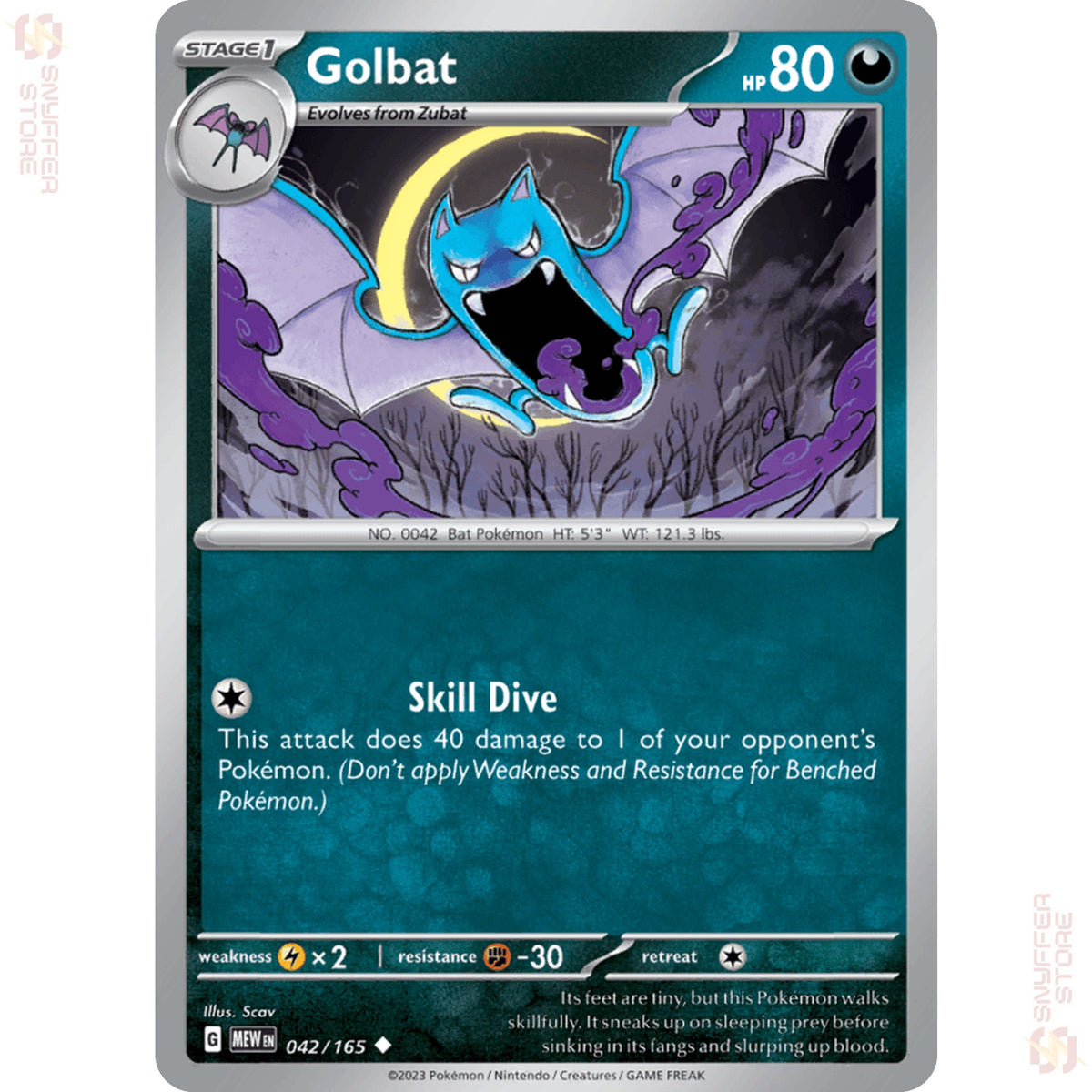 Golbat 042/165 – 151 (MEW) – English