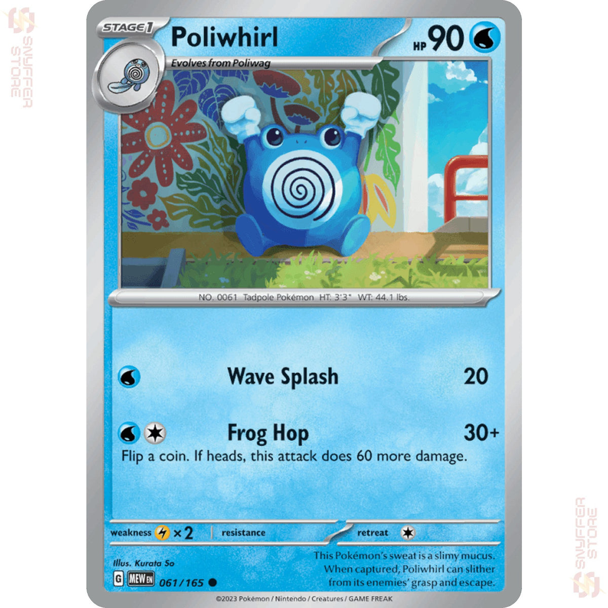 Poliwhirl 061/165 – 151 (MEW) – English