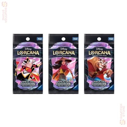 Disney Lorcana Rise of the Floodborn Japanese booster packs – Queen of Hearts, Raya and Beast designs
