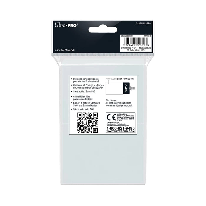 Ultra PRO Deck Protectors – Standard Size (100 Sleeves)
