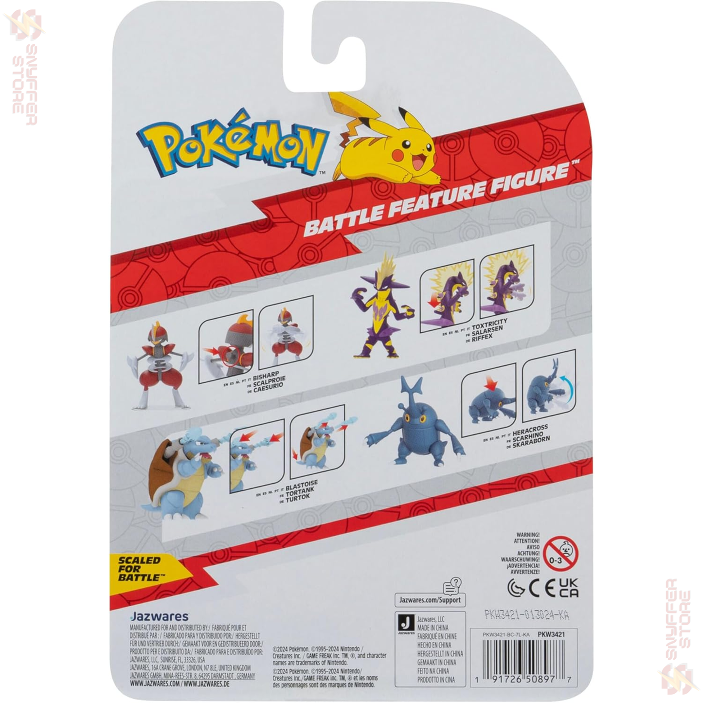 Pokémon Battle Feature Figur – Bisharp (PKW3421) – 11,5 cm