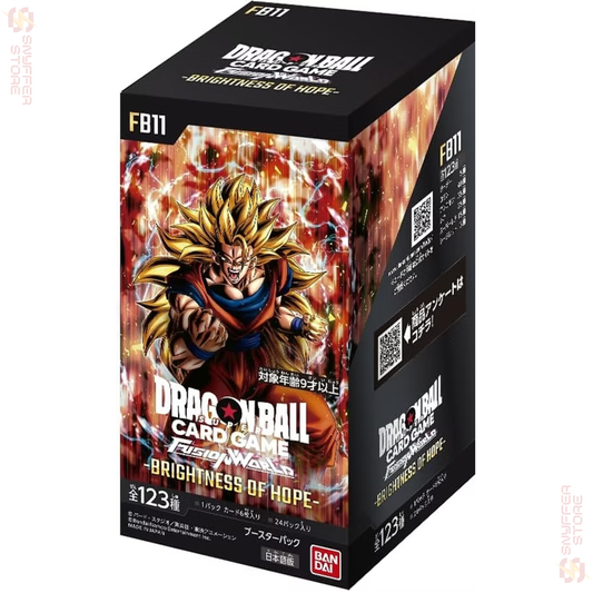 Dragon Ball Super Card Game Fusion World Brightness of Hope FB11 Japanese booster box featuring Super Saiyan 3 Goku
