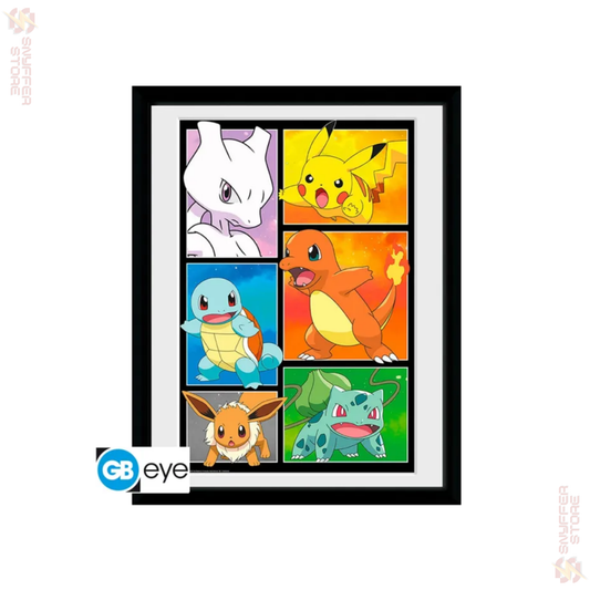 Pokémon Framed Print – Comic Panel Allstars (30x40 cm) | Official GB Eye Collector Print | Pokémon Wall Art