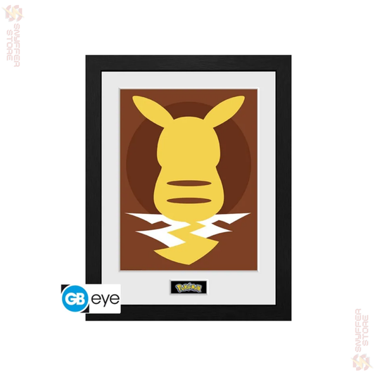 Pokémon Framed Print – Pikachu Silhouette "25 Years" (30x40 cm) | Official GB Eye Collector Print | Pokémon Anniversary Wall Art