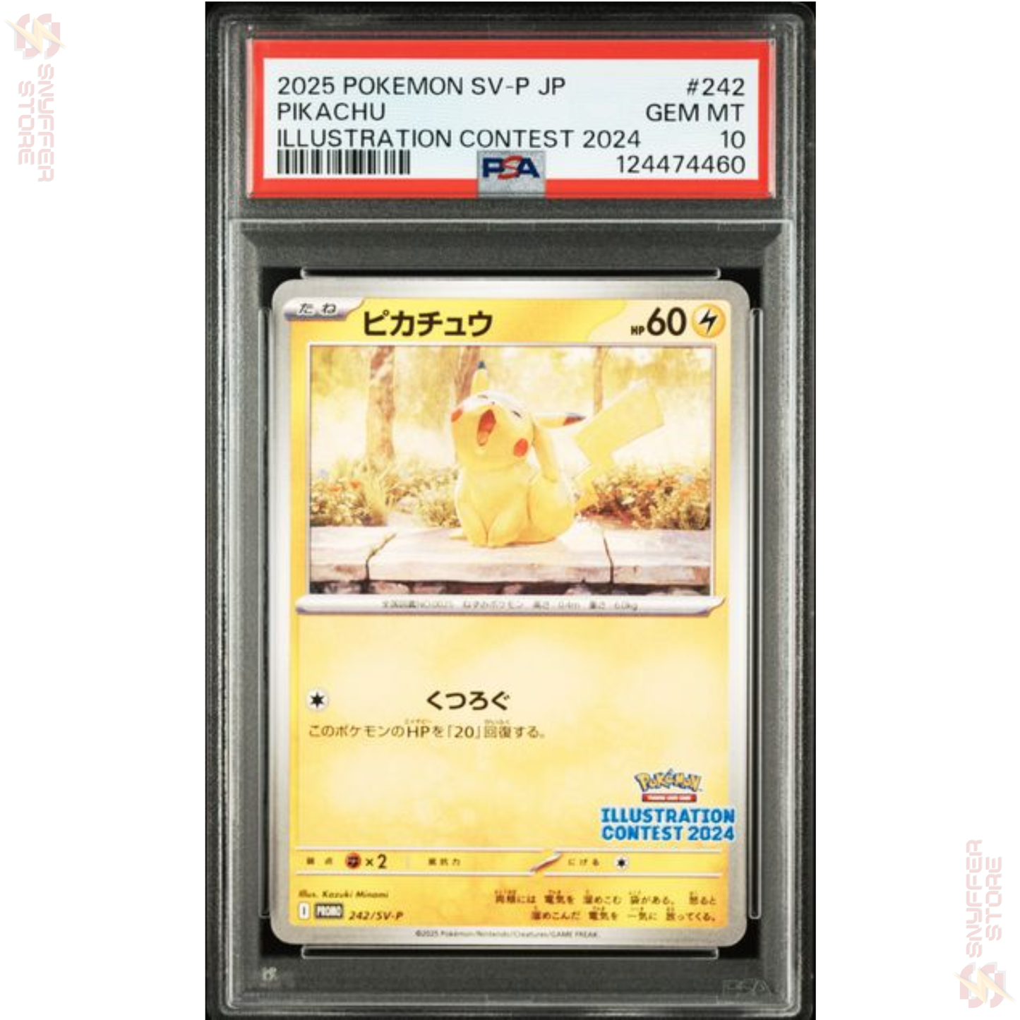 Pikachu – Promo 242/SV-P PSA 10 GEM MINT | Illustration Contest 2024 Winner | Japanese Pokémon TCG 2025