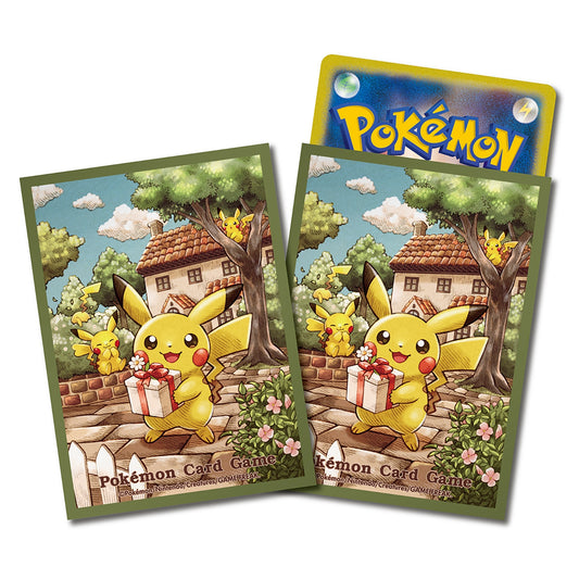 Pokémon Center Japan Sleeves – Pikachu with Gifts