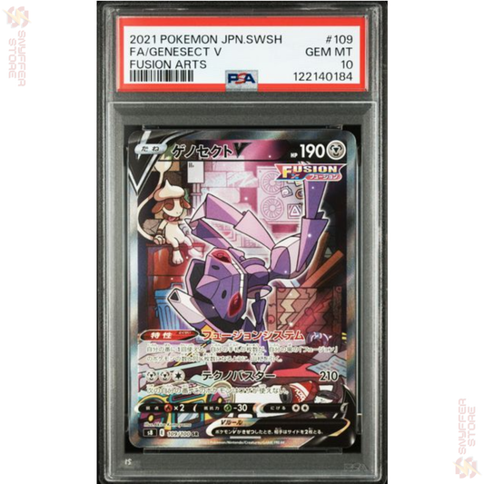 Pokémon PSA 10 Genesect V SR 109/100 – Fusion Arts S8 (Japanisch)