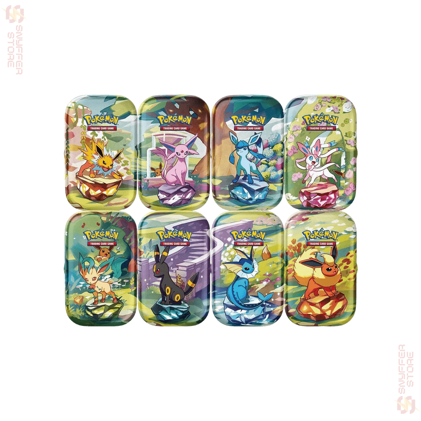 Pokémon TCG Prismatic Evolutions Mini Tin – English (Eeveelution Design, Random)