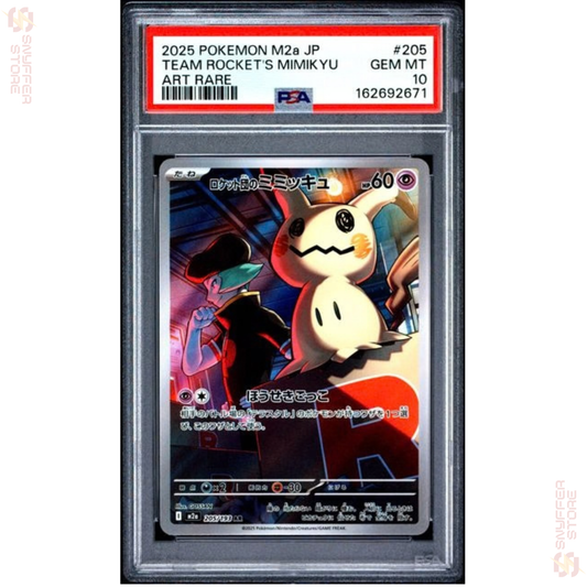 Team Rocket’s Mimikyu 205/193 (M2a) – Art Rare – PSA 10 – Japanese