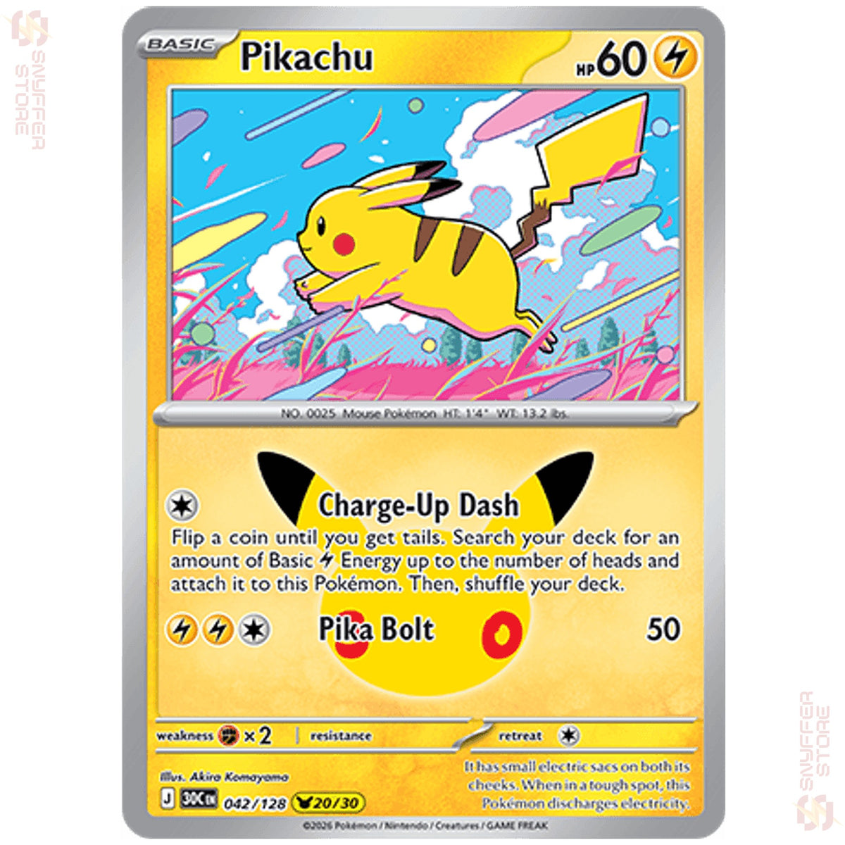 Pikachu 042/128 – 30th Celebration (30C) – English