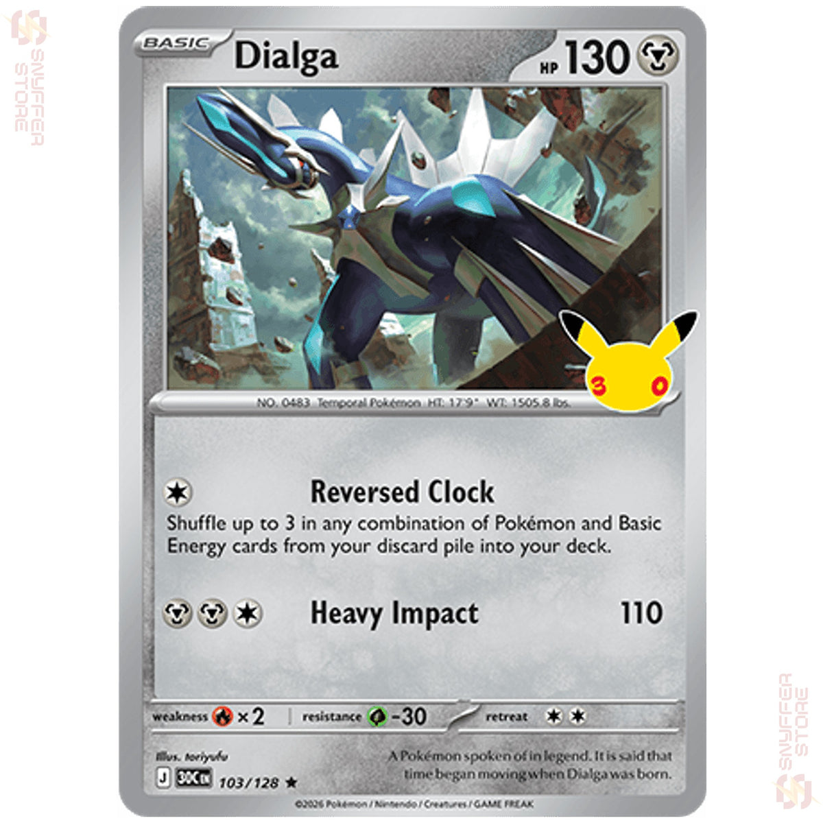 Dialga 103/128 – 30th Celebration (30C) – English