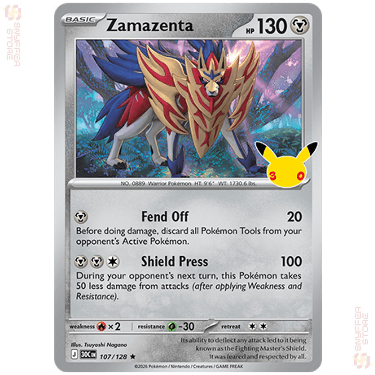 Zamazenta 107/128 – 30th Celebration (30C) – English