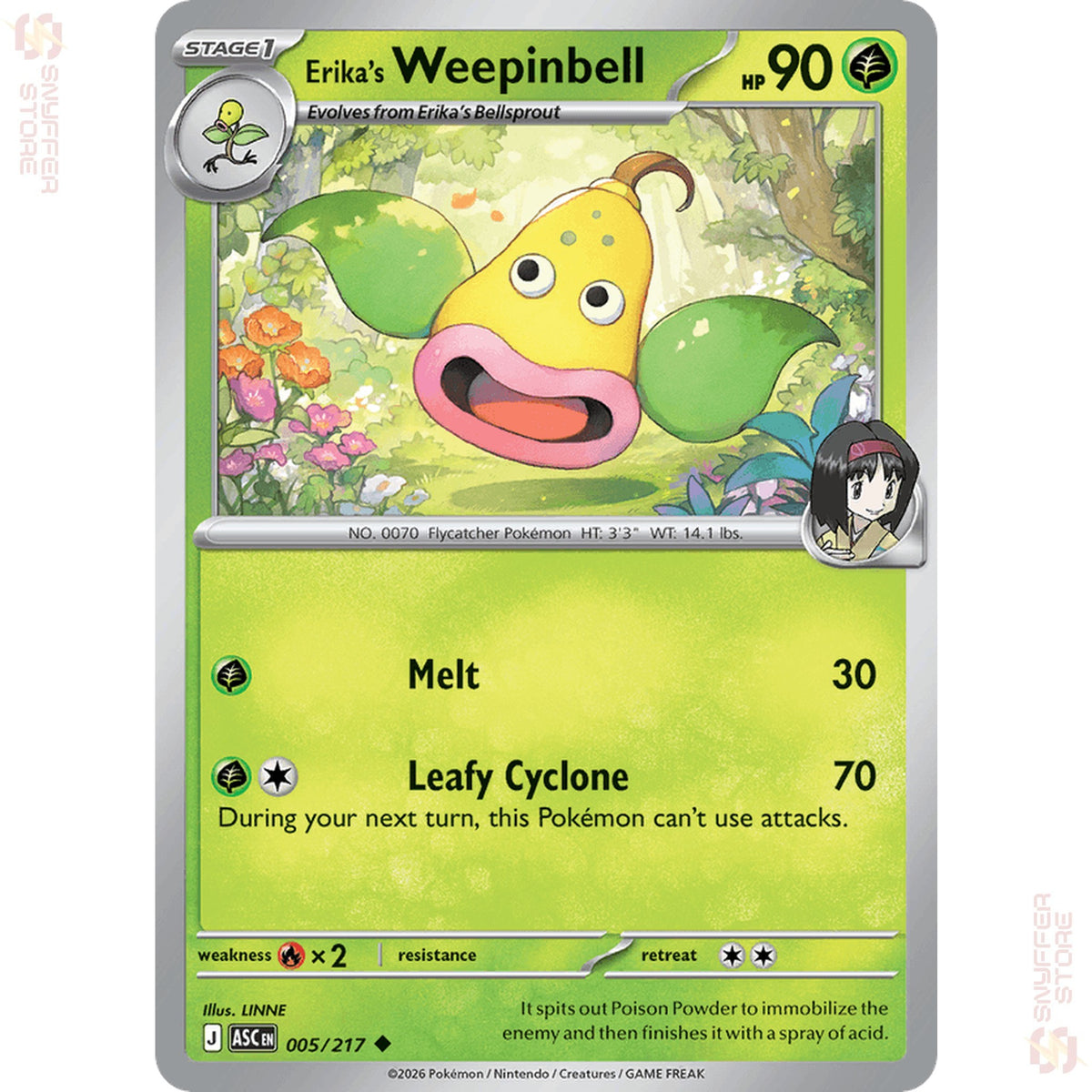 Erika's Weepinbell 005/217 – Ascended Heroes (ASC) – English