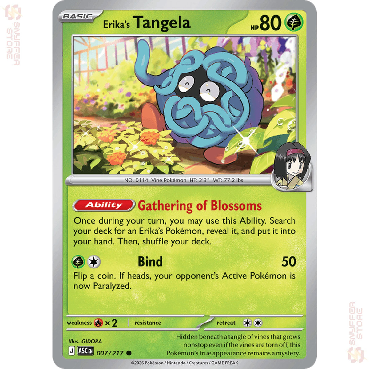 Erika's Tangela 007/217 – Ascended Heroes (ASC) – English