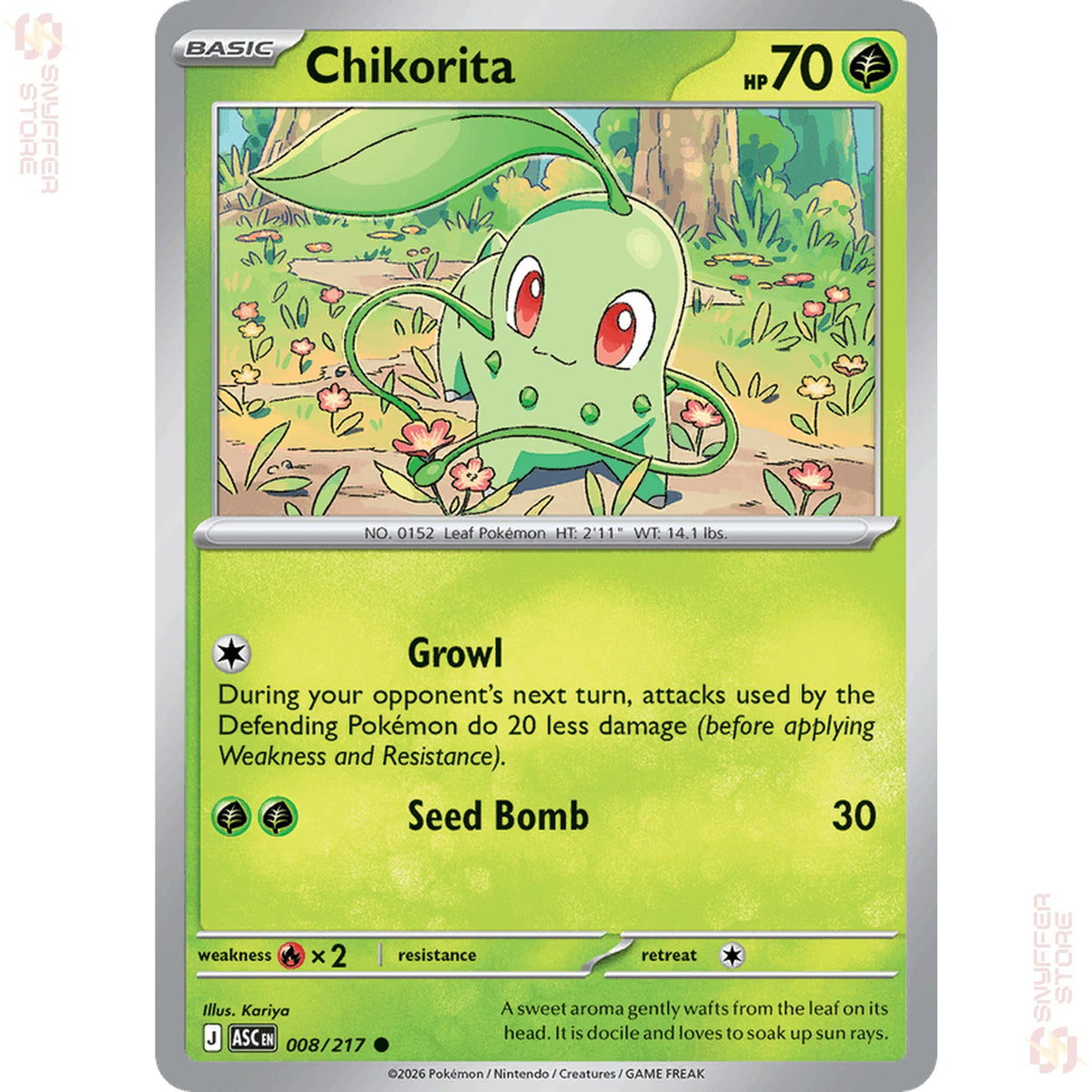 Chikorita 008/217 – Ascended Heroes (ASC) – English