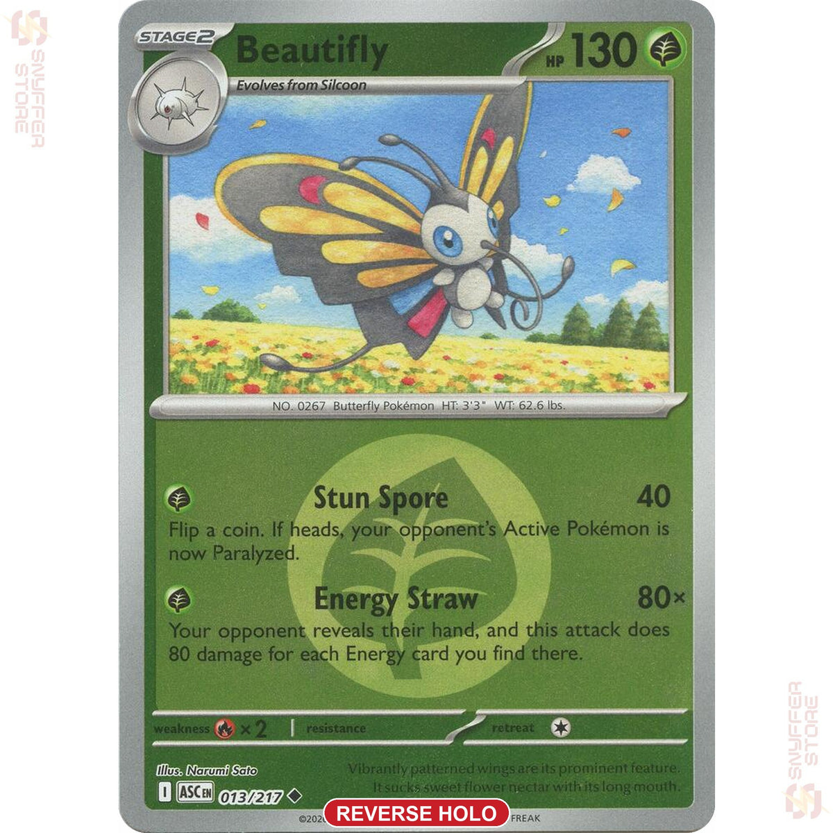 Beautifly 013/217 Energy reverse holo – Ascended Heroes (ASC) – English