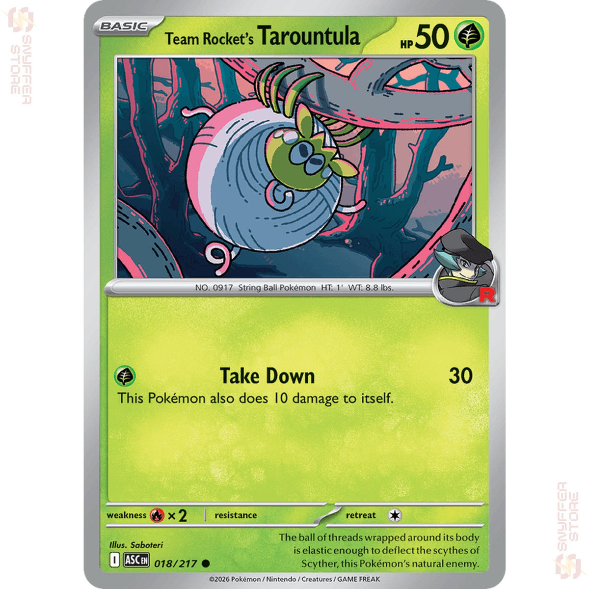 Team Rocket's Tarountula 018/217 – Ascended Heroes (ASC) – English