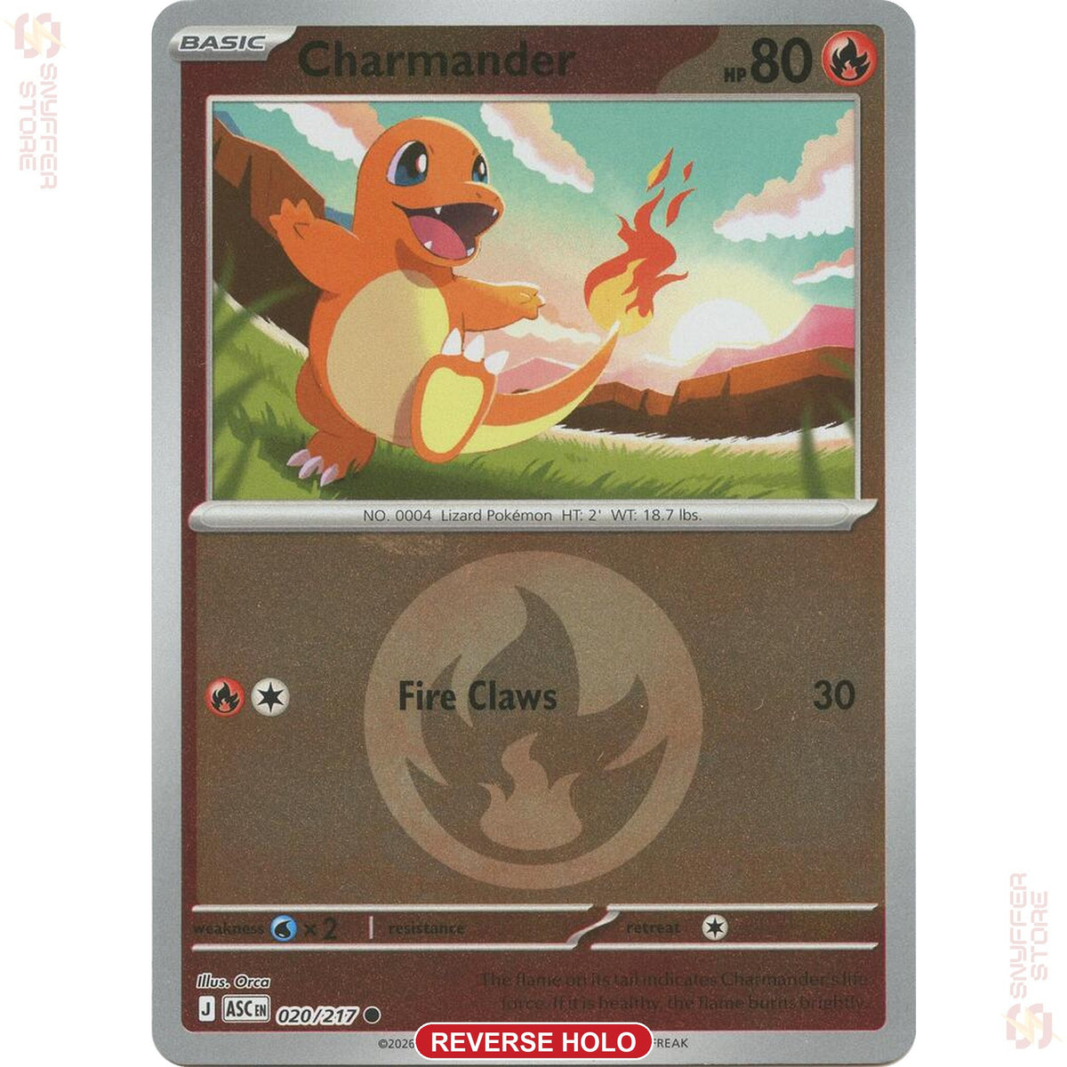 Charmander 020/217 Energy reverse holo – Ascended Heroes (ASC) – English