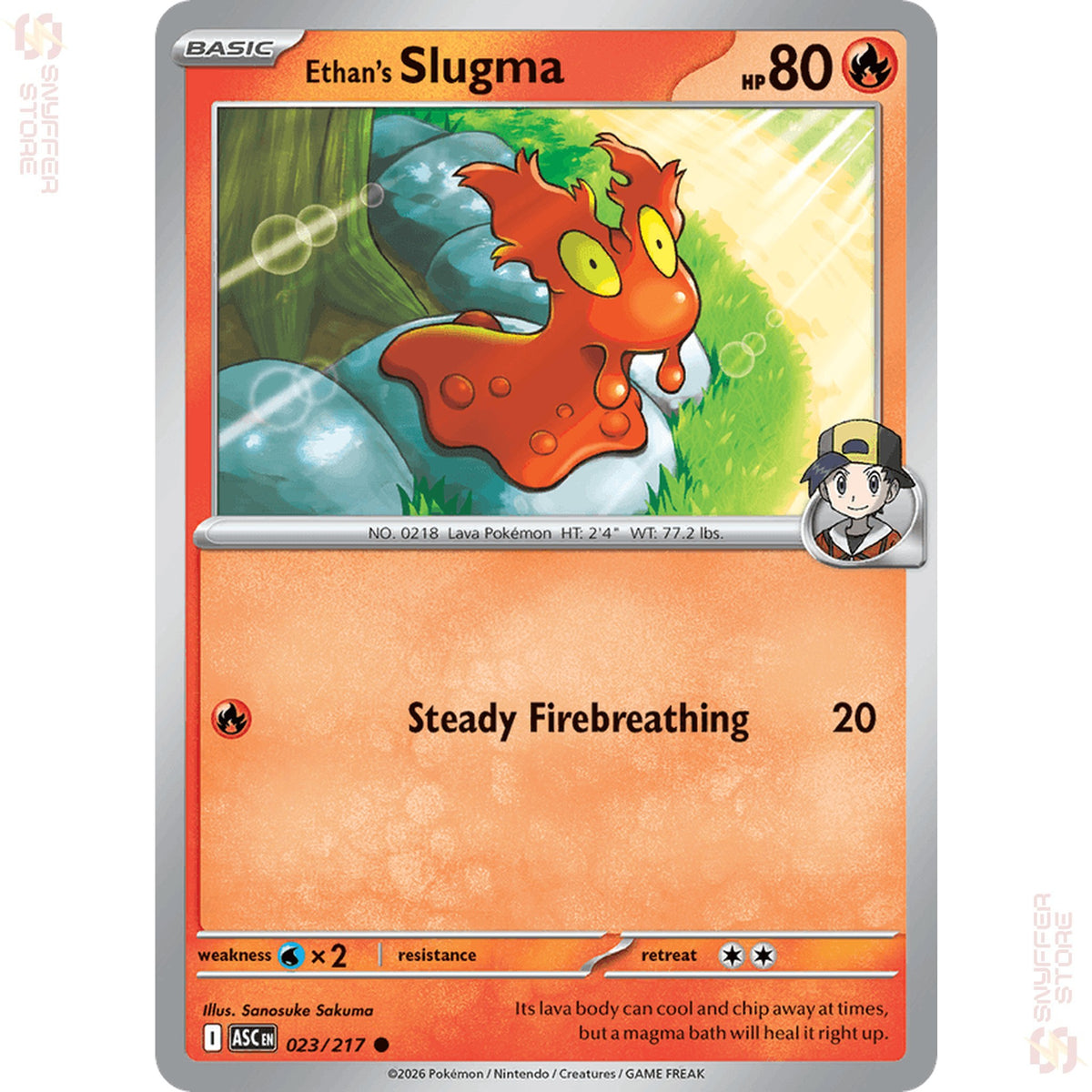 Ethan's Slugma 023/217 – Ascended Heroes (ASC) – English