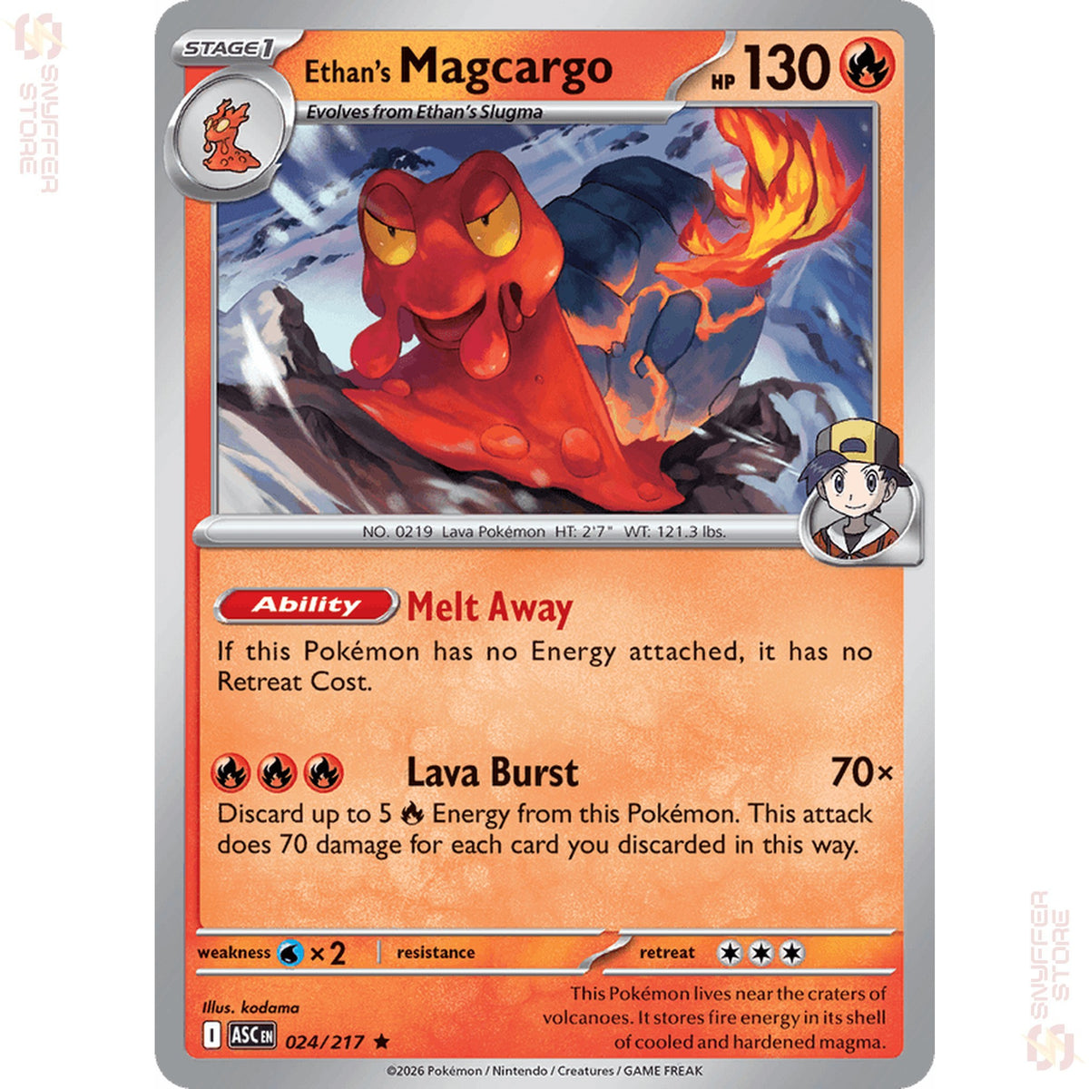 Ethan's Magcargo 024/217 – Ascended Heroes (ASC) – English