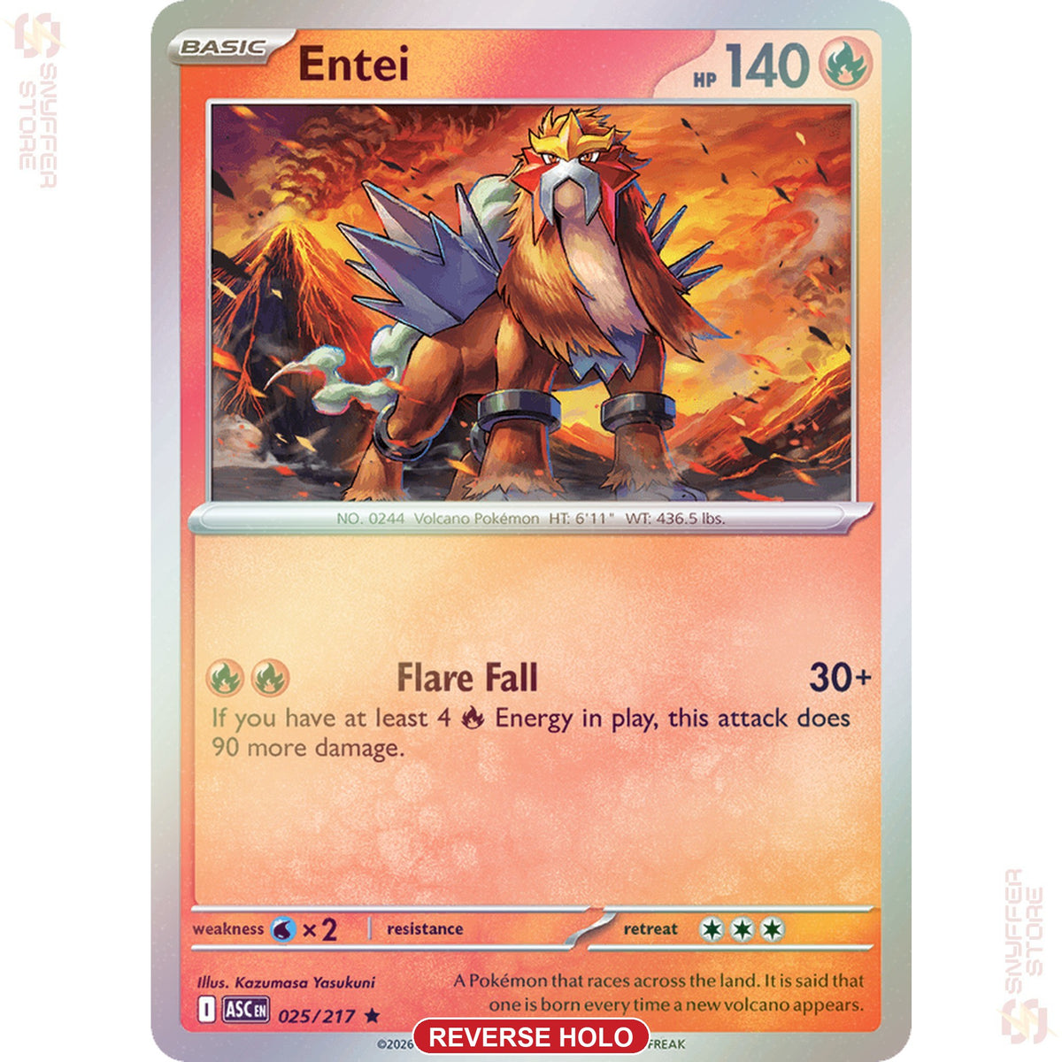 Entei 025/217 Energy reverse holo – Ascended Heroes (ASC) – English