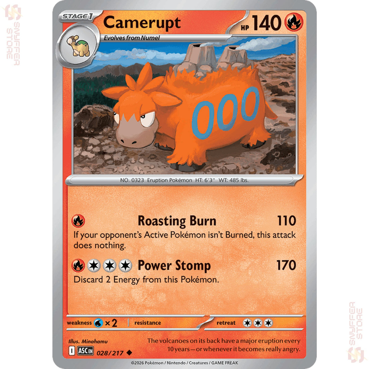 Camerupt 028/217 – Ascended Heroes (ASC) – English
