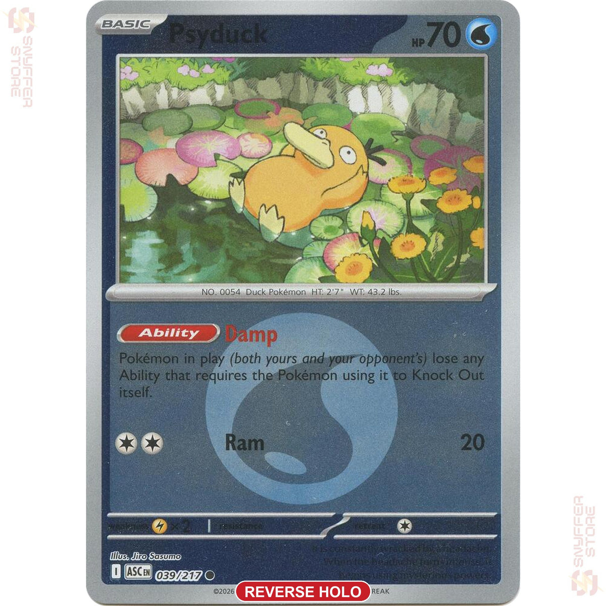 Psyduck 039/217 — ASC Energy reverse holo (English)