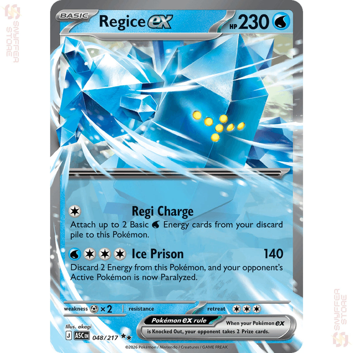 Regice ex 048/217 – Ascended Heroes (ASC) – English