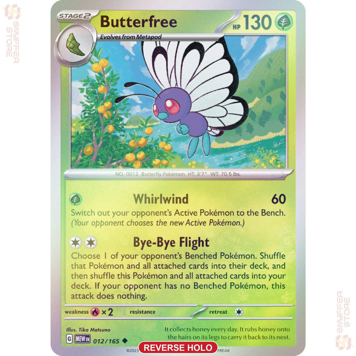 Butterfree 012/165 Reverse holo – 151 (MEW) – English