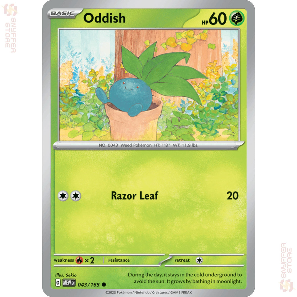 Oddish 043/165 – 151 (MEW) – English